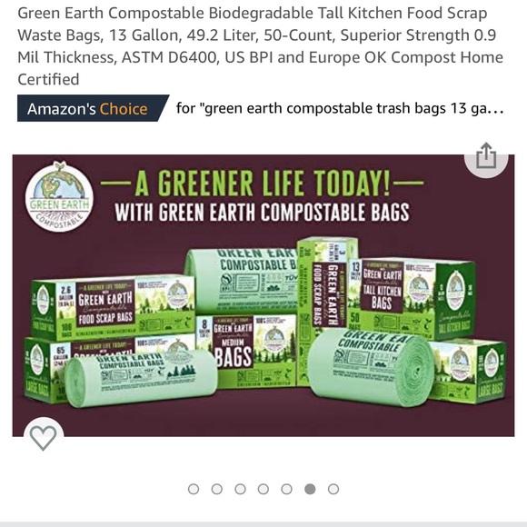 🆕✨ Green 🟢🌍Trash 🗑 Bags biodegradable tall kitchen trash bags - Picture 6 of 7